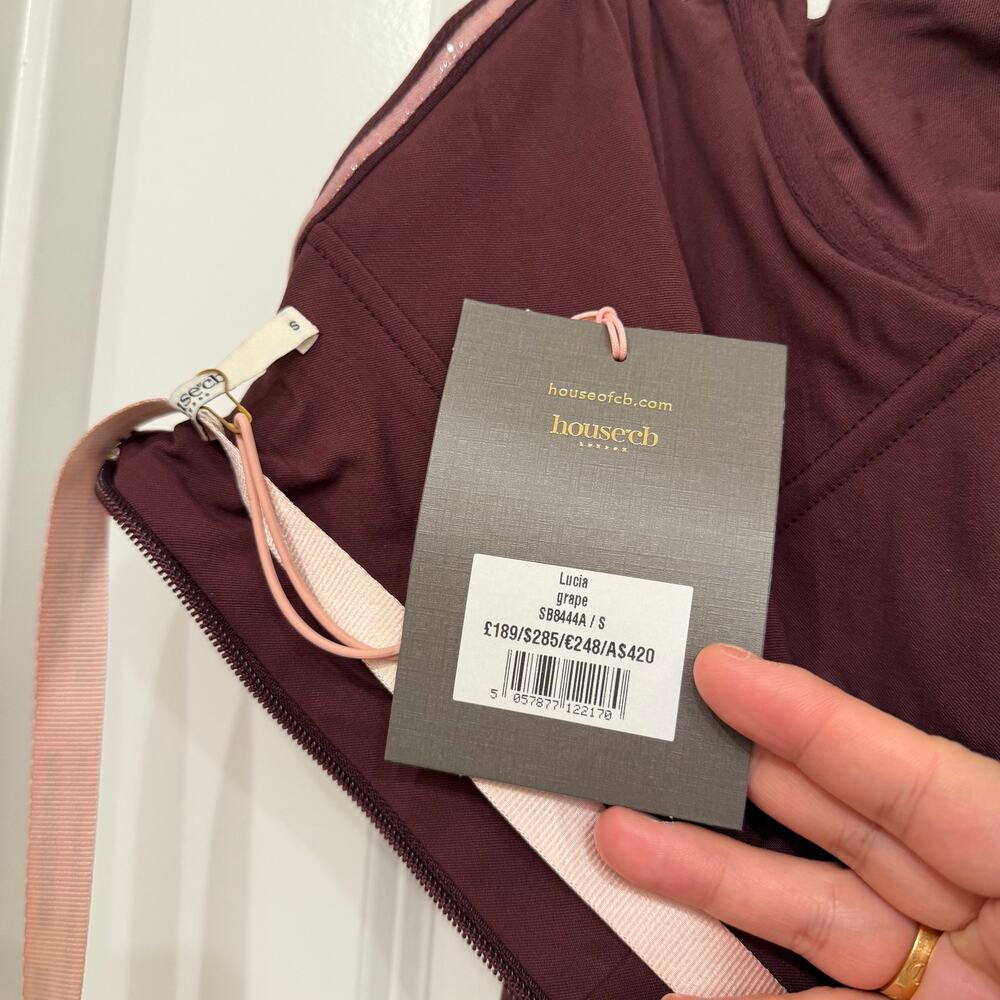 NWT House of CB Lucia Grape Strapless Corset Maxi Dress Size Small - Picture 6 of 6